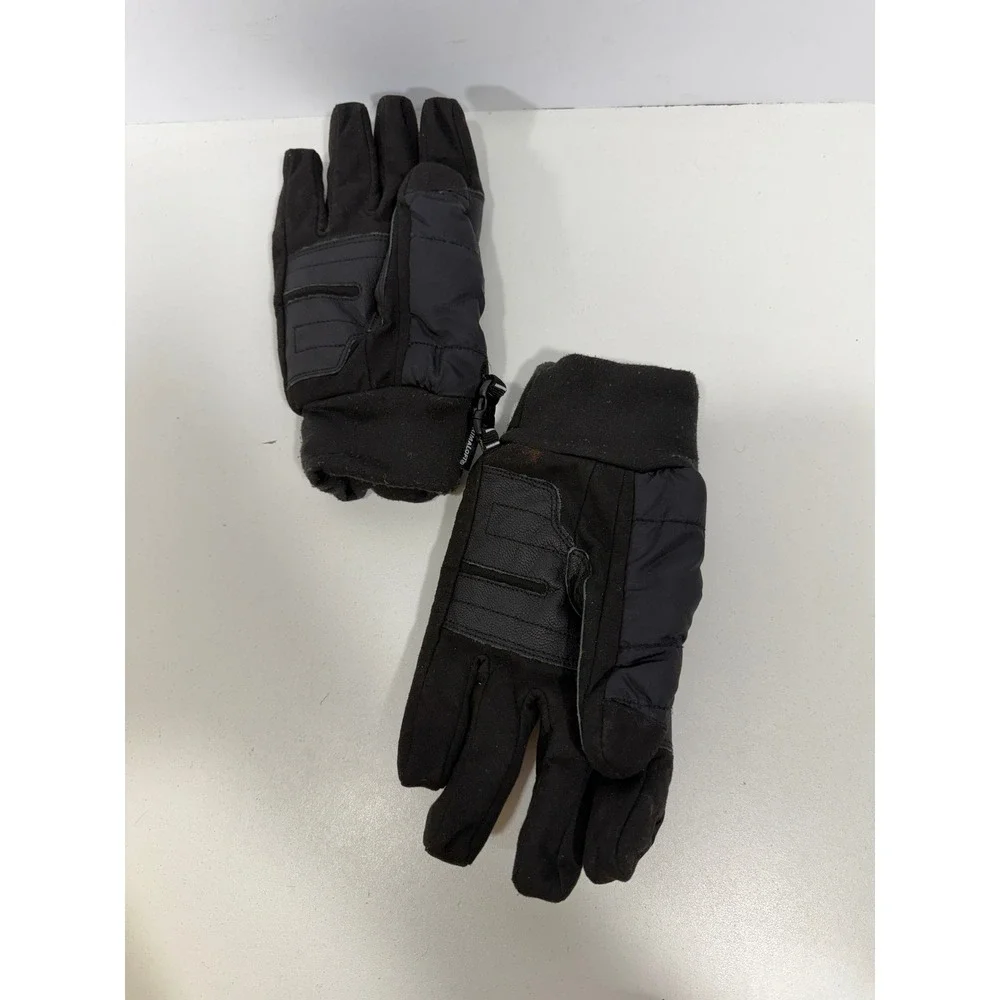 The North Face Primaloft Insulated Winter Gloves Black Quilted Puffer Unisex 9in
